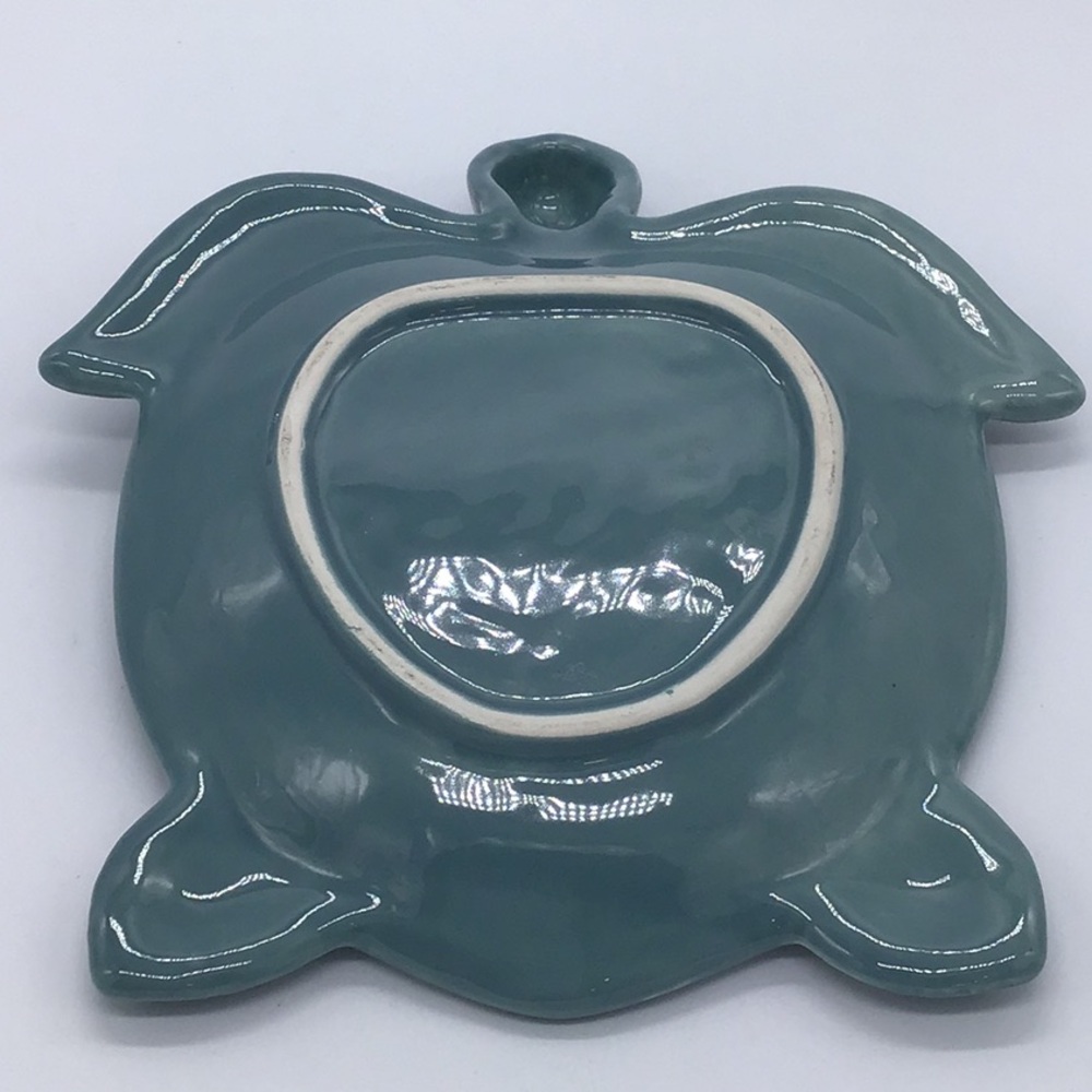 Sea Turtle Ceramic Dish/Bowl Blue Coastal Beach Seaside Decor - Picture 4 of 4